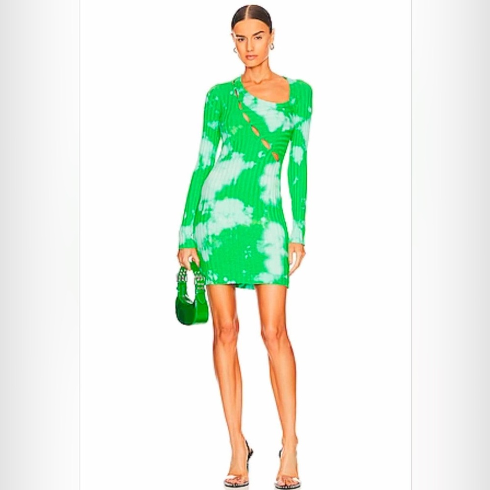 Cotton Citizen The Capri Cutout Dress in Lime Blast - Small